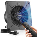 Amico 10" Kitchen Exhaust Fan, Remote 9-Speed, 50W EC Motor, 1038 CFM | High Airflow Wall Mount Extractor Fan, Garage, Attic, Greenhouse, 8-Hr Timer, Low Noise 55dB, 3-Year Protection - size: 10 inch