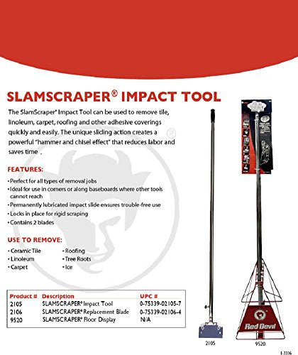 Red Devil 2106 Slam Scraper Replacement Blade