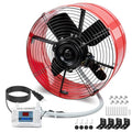 15" Gable Attic Fan with Thermostat, 1650CFM Plug-and-Play Attic Gable Vent Fan with Start Capacitor for 2500 sq.ft, Quiet Attic Exhaust Fan with Thermostat & 20FT Power Cord for House Garage Shed - size: 1650CFM