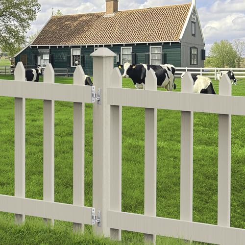 Wall Mount Gate Hinges with 5/8 Hinge Pin,Gate Hinges Heavy Duty for Farm Gates,Chain Link Fence Gate Hinge,Capacity up to 600lbs(Screws Not Included)- 2Pack (4pcs) - size: 2 Pack (4 pcs)