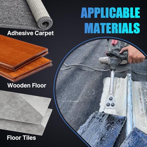 3''x12'' SDS Plus Floor Scraper, Concrete Chisel Tile Removal Tool | SDS Chisel Bit, Tile Scraper Brick Removal, 65# Manganese Steel Replaceable Blade, 40CrMo Steel Shank, for Electric Hammer - size: 3'' x 12''
