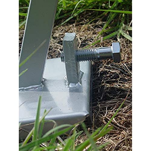 BOSS Buck Deluxe Durable Steel Stable Versatile Foot Pad for Game Feeder | Nut and 1/2" Bolt Included