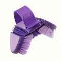 1pc Multi-Functional Soft Bristle Horse Brush Purple Flexible Multi-Angle Grooming Tool for Horses Cattle Pets Bathroom Cleaning Brush