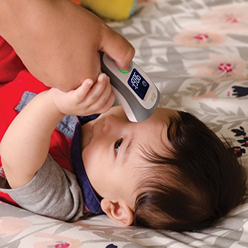 HealthSmart Digital Temporal Thermometer with No Contact Infrared Technology, Babies, Children or Adults, Test Temperature of Objects or Air with Alarm and Memory Function, FSA & HSA Eligible - style: Forehead