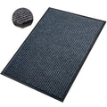 Front Door Mat, 3'x10'Indoor Outdoor Welcome Commercial Floor Mats | Heavy Duty Durable Inside Outside Entrance, Waterproof All-Season, All-Weather Non Slip Backing Doormat for Entryway, Black - size: 36"x120"