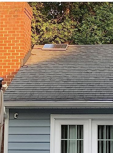 Amtrak Solar 12-Inch Solar Attic Exhaust Fan – USA-Made, Plug & Play, Whisper-Quiet Ventilation for Attic, Garage, Shed, Greenhouse (Fan Only) - size: 12
