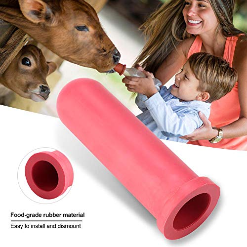 HEEPDD 5Pcs 10cm Length Rubber Calf Milk Drink Nipple | Calf Feeding Bottle Nipple Small Animal Nursing Bottle Nipples Farm Animal Feeding Supplies