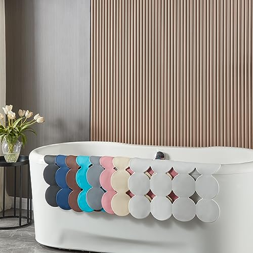 Webos Square Shower Mat Nonslip - Rubber Bathtub Mat with Suction Cups for Inside Shower Bathroom Floor (Coffe, 21X21) - color: Coffe