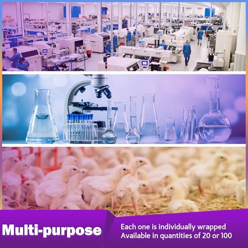 Syringes 1ml 30 Gauge 1/2 Inch 13mm Disposable Lab Supplies, Pack of 100 | U-100, Single-Use, Smooth & Leak-Proof, Individually Wrapped - size: 1ML 30G 1/2" 13MM