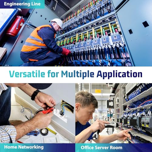 Network Cable Tester, RJ45 RJ11 Wire Tracer & Ethernet Tester, CAT5 CAT6 CAT6a CAT7 UTP STP, PoE NCV Crimp Test, 9-Wire Shield, Polarity, Line Finder for LAN Cable Maintenance