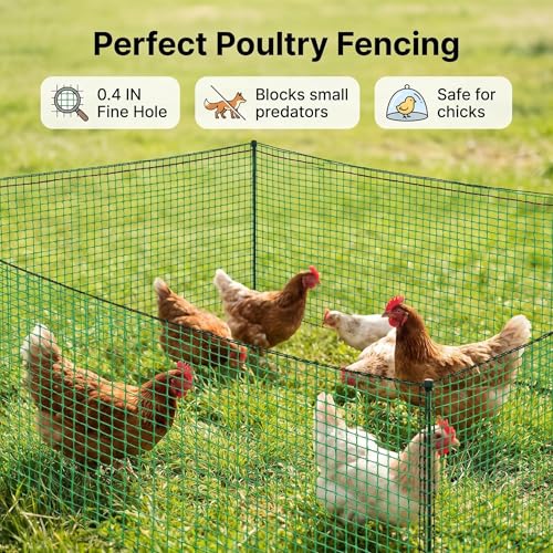 Plastic Garden Fence 4x30 FT,0.4" Mesh Deer Fence Roll | Green Heavy Duty Temporary Safety Fencing for Animals, Snow, Poultry, Deer, Yard & Construction,50PCS Zip Ties - size: 4' x 30'