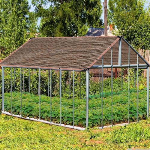 90% Shade Cloth Sun Shade Fabric Privacy Screen Shade Cover for Patio Garden Pergola Shade Cover Canopy with Gromments（Mocha 20 x 30 FT ） - color: Mocha, size: 20 x 30 FT
