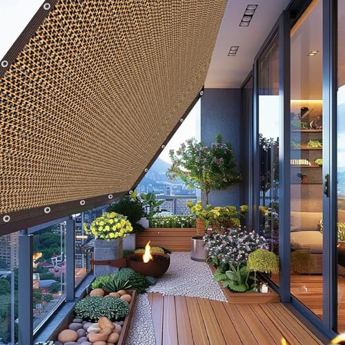 80% Shade Cloth -6x6FT Sunblock Net with Grommet,Lightweight and Durable UV Protection,Shade Cloth for Garden Patio Pergola Balcony Plants Greenhouse Dog Kennel Chicken Coop Outdoor - size: 6×6FT