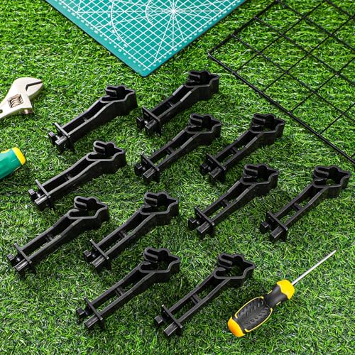 Outus 50pcs Reversed Extender Electric Fence TPost Insulators Snap, Black | Fit T Post Insulators, for Electric Fence Wire, Yard Agricultural Ranchers Farm - color: Black