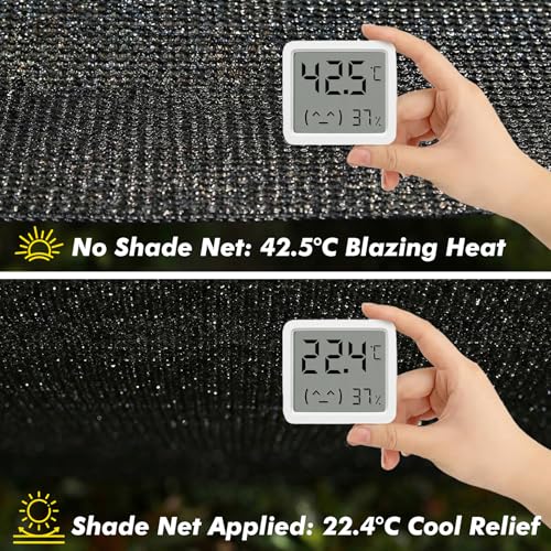 70% Black Garden Shade Cloth Roll for Plants, 8' x 100 FT | Sun Shade Cover Fabric Roll with UV Block Shades Netting Mesh Privacy Fence Screen for Greenhouse, Backyard, Patio - size: 8' x 100 FT-70%