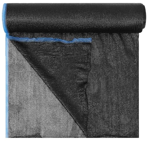 40% 6ft x 100ft Bulk Eyelets Shade Cloth Roll Sunblock Shade UV Resistant Net Windscreen Cover Fabric Roll for Garden Greenhouse Flower Plant Patio Kennel Canopy(Black) - color: Black, size: 6ft X 100ft