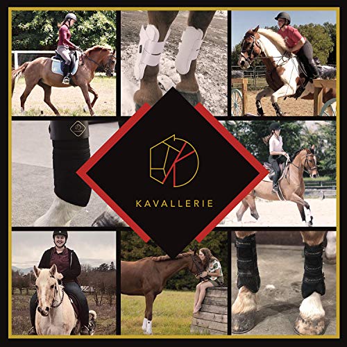 Elastic Fleece Bandages for Horses, Non- Slip and Snug fit Breathable Material for Injury Protection and Superior Legs Support, Stocking up Solution - White - (2 Units Per Pack) - color: White, size: 2 Pack