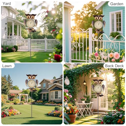 Outdoor Thermometer Thermometer for House Indoor Outdoor Thermometer Outdoor Thermometers for Patio Room Thermometer Owl