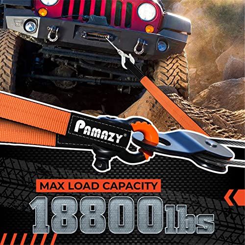 2”x10' Sturdy Lift Sling Strap, 18800lbs Heavy Duty Lifting Web Sling—2 PCS | Eye-Eye Nylon Strap for Hoist, 2-Ply Polyester Rigging Straps, Tree Saver Recovery Straps Web Sling Winch - size: 2 Pack 2"x10FT