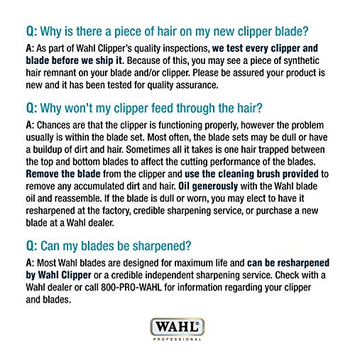 Wahl Professional Animal 15 Medium Fine Competition Series Detachable Blade with 3/64-Inch Cut Length (2357-100) - size: 15