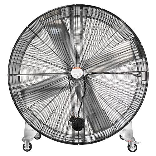 Maxx Air 60 Inch High Velocity Industrial Belt Drive Drum Fan | Heavy Duty Barrel Fan with Durable Rolled Steel Housing | Commercial, Garage, Workshop, or Warehouse Use | 19,000 CFM