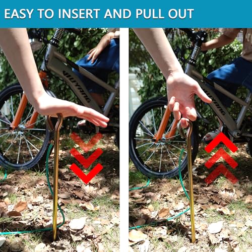 Electric Fence Wire - Grounding Rod, Connect The Energizer and Electric Fence Charger Solar Powered, Solar Electric Fence Lead Wire with Alligator Clip, for Generator Electric Fence - size: Ground Rod with 2pcs 3.7ft Wire