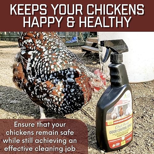 Chick Fresh Odor Eliminator for Backyard Chickens. Makes 1 Gallon of Solution Eliminates Coop, Brooder Odor, Etc. Concentrate w/ 128 oz Empty Sprayer (5 gallons) - size: 5 gallons