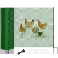SUNYRISY 40in x 82ft Garden Mesh Fence Temporary Fencing | Outdoor Dog Fence, Chicken Fencing Plastic Netting Animal Barrier for Backyard Dog Poultry Pet Protection, Green Diamond - color: Green Diamond
