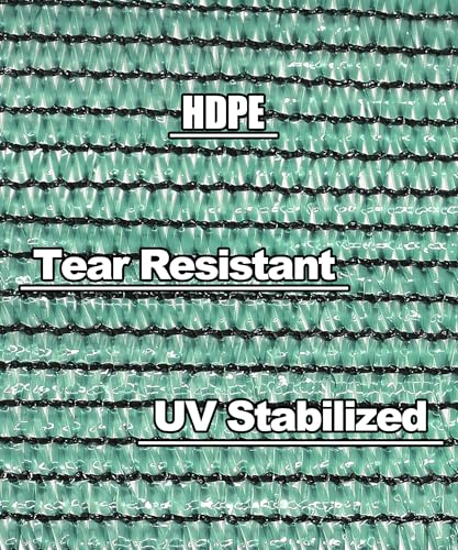 70% Green Shade Cloth 6ft x 8ft Sun Shade Netting with Grommets | Breathable UV Block Balanced Shade for Garden, Plants Cover Patio, Pergola, Chicken Coop, Kennel, Vegetables, Greenhouse - size: 70%-6 FT x 8 FT