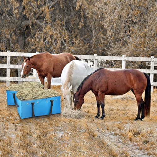 Hay Bale Storage Bag,Heavy Duty 1200D Oxford Fabric Hay Bale Bag Extra Large Hay Bag for Hay Transport and Storage，45x19.7x18.5 Inch