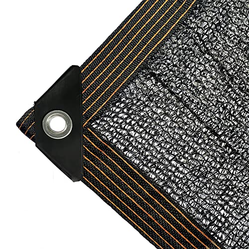 winemana 50% Black Shade Cloth, 8 x 20 FT Durable Mesh Tarp with Grommets, Garden Sunblock Shade Cloth Shading Antifreezing for Plants Cover, Greenhouse, Barns Kennel, Patio, Tomatoes - size: 50%-8 FT x 20 FT