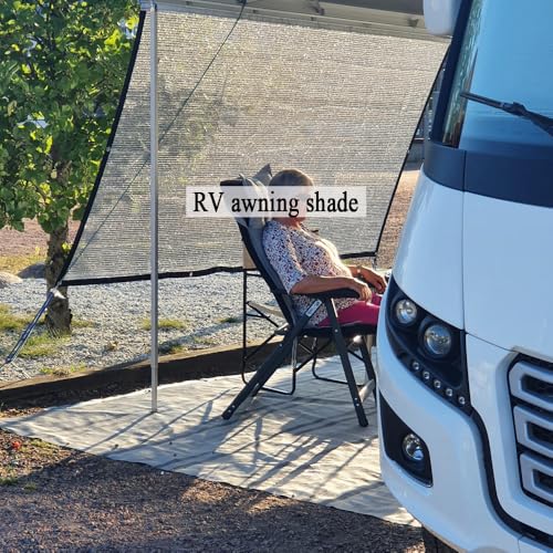 70% 10x20 FT Aluminet Shade Cloth for Car, RV and Camping | Reflective Silver Sun Shade Cover, Heat Protection, UV-Resistant, Breathable Sunshade Fabric for Patio, Dogs, Greenhouse - size: 10x20FT