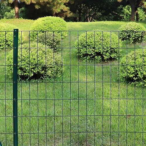 Black PVC Coated Welded Wire Fence 48" x 50' Roll, 2"x4" Mesh, 14 Gauge | Vinyl Coated Garden Fencing, Yard & Pet Barrier, Chicken Wire Fencing, Dog Enclosure Mesh, Vegetable Plant Protector - color: Black, size: 2''x4'' 14GA 48''x50'