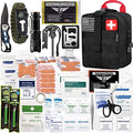 EVERLIT 250 Pcs Survival First Aid Kit | IFAK Outdoor Survival Kit Emergency Kit For Camping Hiking Hunting Earthquake Emergency Preparedness - color: Black
