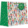 Jillson Roberts Large Christmas Gift Bags with Foil and Holographic Accents (12 Count) - color: Party, size: 12.5" x 10" x 5"