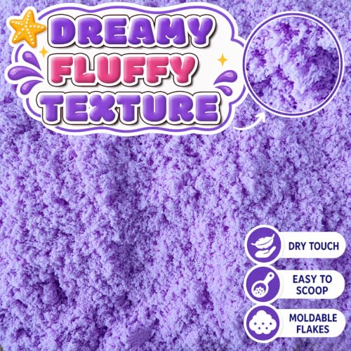 Purple Latex Unicorn Magic Space Theme Sensory Bin Filler | Fantasy Forest Princess Theme Galaxy Sensory Play for Imaginative Party Fun, Gift for Kids Ages 3+ - color: purple