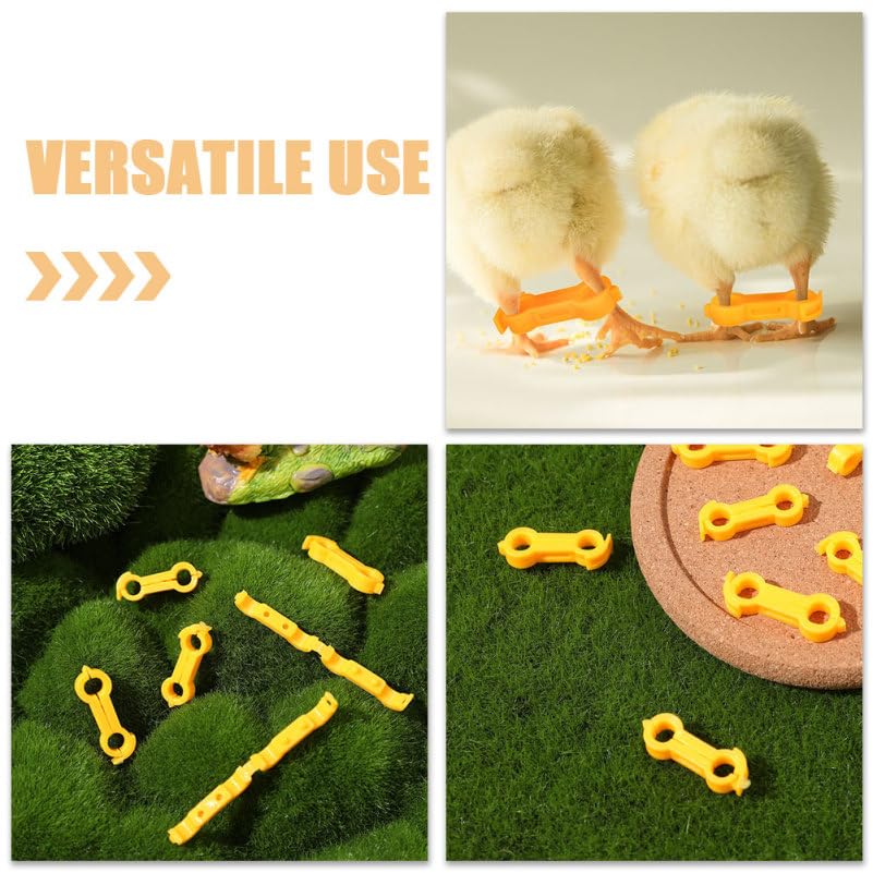 9pcs Foot Orthosis for Chickens Quails Parrots Bird Leg Ring Arch Support