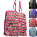 Derby Originals Supreme 4-Sided Slow Feed Hay Bag – Patented, 1-Year Warranty, 3.5" & 1.75" Openings - color: Raspberry
