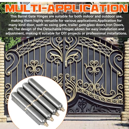 Zonon 5 Pcs 8 Inch BBQ Smoker Bullet Weld on Bullet Hinge Carbon Steel Weldable Hinges Heavy Duty Compatible with Swing Door Trailer Ramp - color: Zerk, size: 8 Inch
