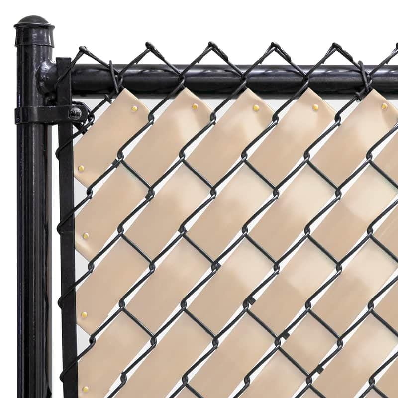 Chain Link Fence Privacy Tape 250 ft (40 SqFt) (Desert Tan) | Gardening, Outdoor Wall, Balcony, Patio, Yard, Injury Prevention, Safety Fence Cover for Dog, Other Pet Hedge Slats - color: Desert Tan