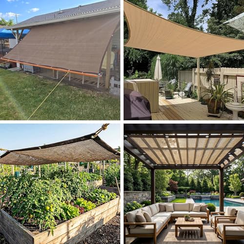 80% Shade Cloth, Durable Mesh Tarp with Grommets, Garden Sunblock Shade Cloth Shading Antifreezing for Plants Cover, Greenhouse, Barns Kennel, Patio, Tomatoes - size: 4×8FT