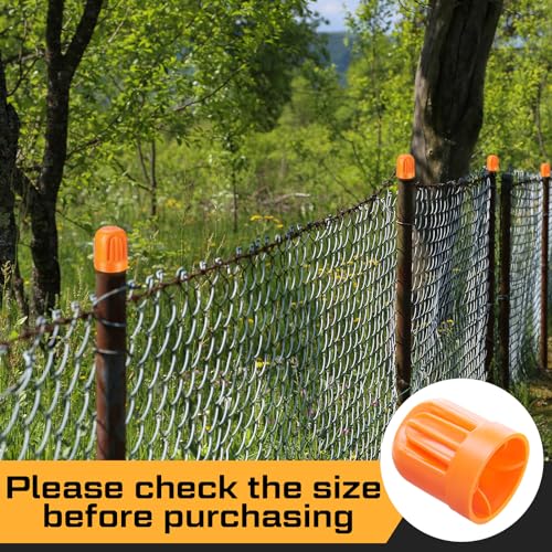 25 Pcs T Post Rebar Cap,Safety T Post Topper,High Visibility Orange | Insulator Plastic, Cover Fence Sharp Edges, for T & U Posts for Wire and Tape Ends of Tent Stakes, Pipe, Livestock Fencing