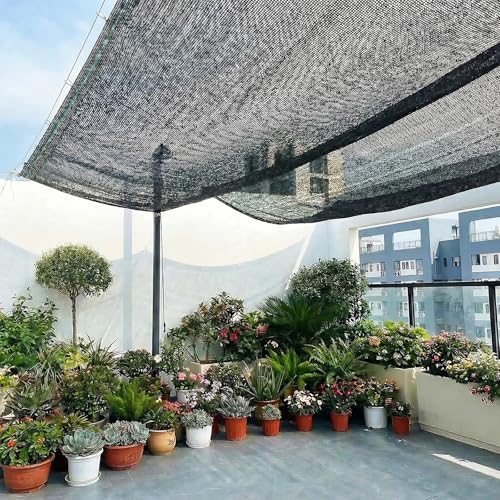 50% Black Garden Shade Cloth Roll for Plants, 8' x 100 FT | Sun Shade Cover Fabric Roll, UV Block Shades Netting Mesh, Privacy Fence Screen for Greenhouse, Backyard, Patio - size: 8' x 100 FT-50%