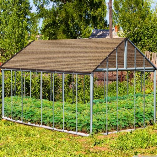 80% Shade Cloth -5x20FT Sunblock Net with Grommet,Lightweight and Durable UV Protection,Shade Cloth for Garden Patio Pergola Balcony Plants Greenhouse Dog Kennel Chicken Coop Outdoor - size: 5×20FT