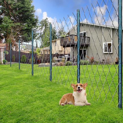 Fence Posts 5 Feet, Pack of 10, Metal Fence Poles U Post | Sturdy Duty Fence Stakes Step in Post No Dig Fence Post for Garden Wire Fence Steel Sign Post (Fits to 4-ft Fence Mesh) - size: 5 Feet