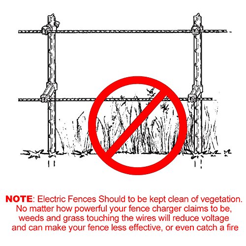 Portable Electric Fence Polywire, 1312 Feet 400 Meter, 9 Conductors, Black and White Color