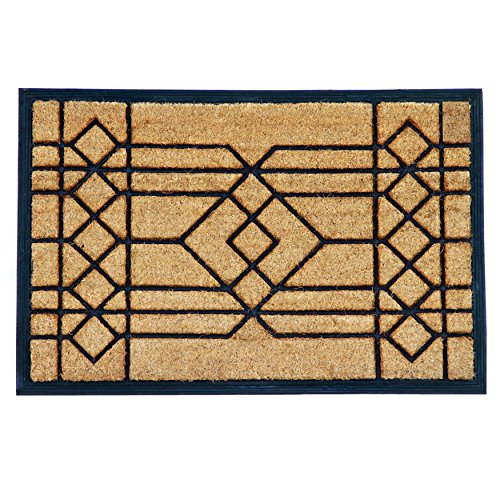 Calloway Mills 153502436 Windgate Doormat, 24" x 36", Natural/Black - color: Windgate