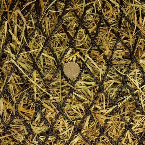 Schneiders 1" Extra Slow Feed Nylon Hay Net for Horses | Durable Design Holds 3 Flakes | Promotes Healthy Digestion and Grazing Habits | Color Black
