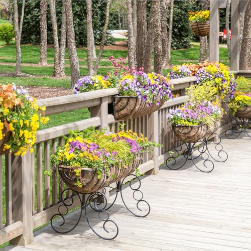 GreatBuddy 2 Pcs Coco Liners for Planters 30 Inch, Sturdy Window Box Liners, Perfect Planter Liners Replacement for The Old, 100% Natural, Easy to Straighten Out - size: 30 inch
