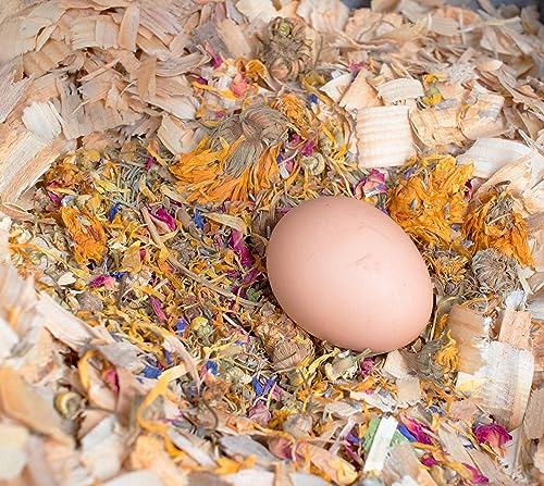Pampered Chicken Mama Best Eggs Ever! Nesting Herbs for Chickens (8 Pounds Total) for Chicken Nesting Boxes Calcium Supplement for Chickens | Chicken Feed Supplies, Hen Treats for Coops (8 Bags) - size: 1 Pound (Pack of 8)
